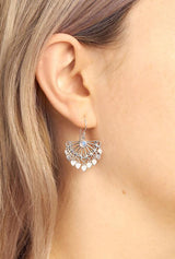 Lovers Chandelier Moonstone Earrings