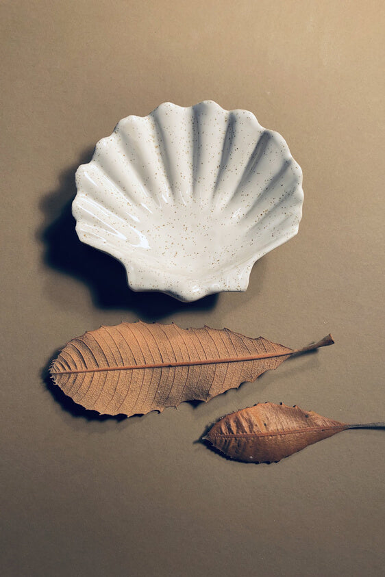 Shell Trinket Dish - White