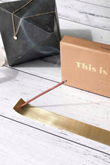 Gold Incense Holder By Kirsty Leif