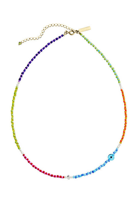 Over the Rainbow Necklace - Herkimer Gold