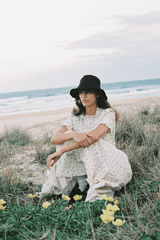 Everyday Linen Bucket Hat - Black
