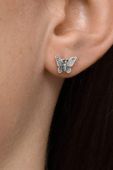 Butterfly Lover Studs - Silver