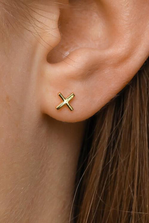 Baby Kiss Studs - Gold