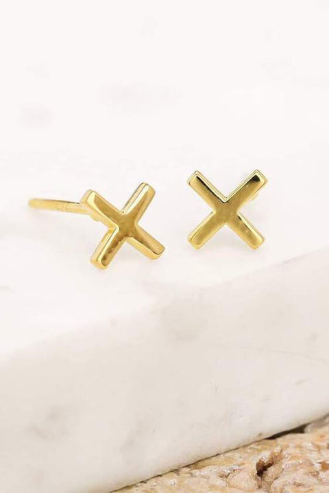 Baby Kiss Studs - Gold