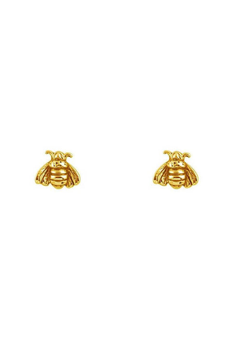 Pollination Bee Studs - Gold