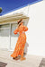 Grove Long Sleeve Maxi Dress - Retro Autumn Daisy