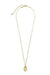 Happiness + Peace Hamsa Necklace - Gold