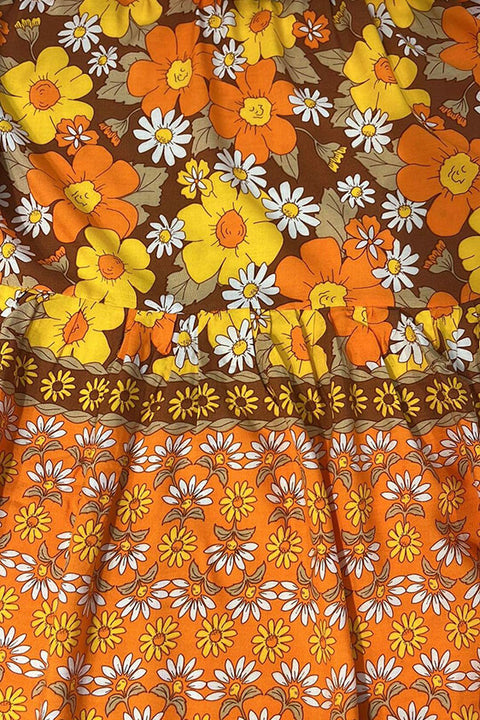 Safari Lounge Pants - Retro Autumn Daisy