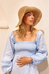 Little Miss Sunshine Beach Hat - Tan