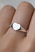 Amore Signet Ring - Silver